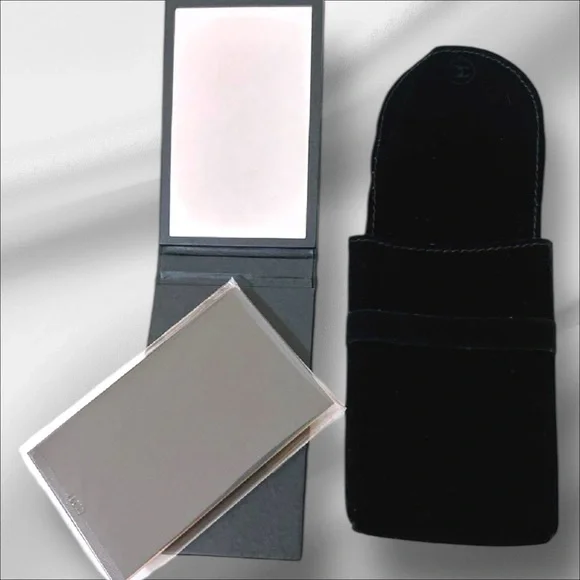 Chanel Double Compact Travel Mirror with Case - Picture 2 of 4